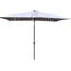 Parasol rectangulaire solaire pour terrasse 10 pi x 6,5 pi Auvent à eau, 40+, bouton-poussoir inclinable, manivelle pour jardin et piscine 10 x 6,5 pi avec éclairage. Protection contre la décoloration, système facile et inclinable-115745560-137939180