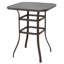 Ensemble de bar d'extérieur 5 pièces, tabourets pivotants et table de bar Textilene