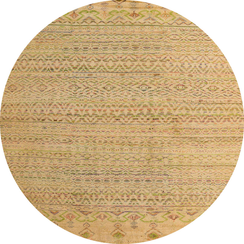 Abstract Indoor Rug, Round 7'