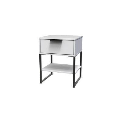Fully Assembled Aliysha 1 Drawer Bedside Table