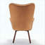Fauteuil à oreilles Mid-Century moderne capitonné-1673436089