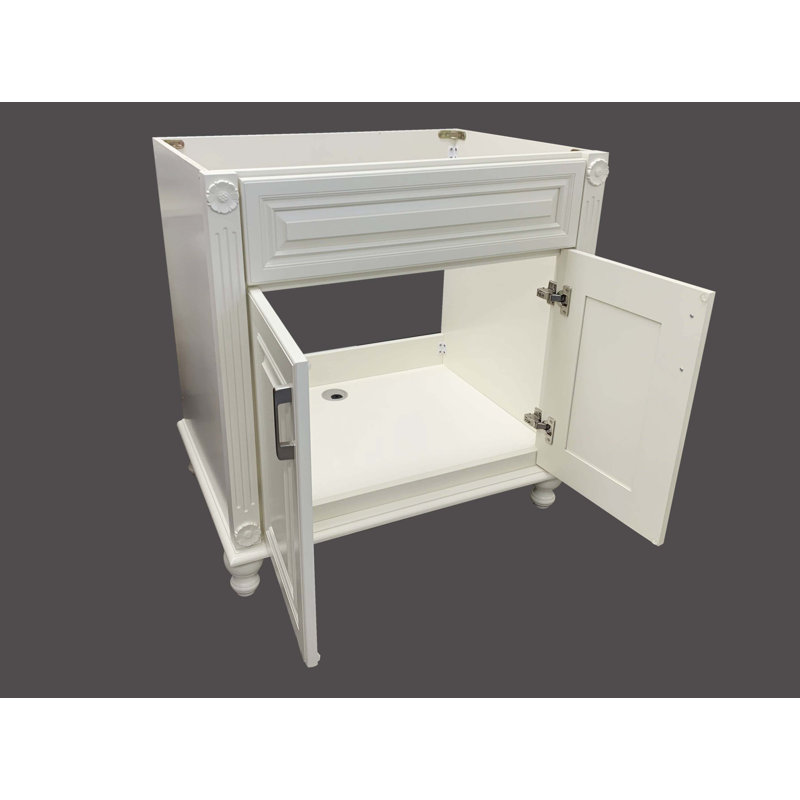30'' Single Bathroom Vanity Base Only in Antique White