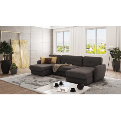 Modern U-shape  Corner Sofa with sleeping function