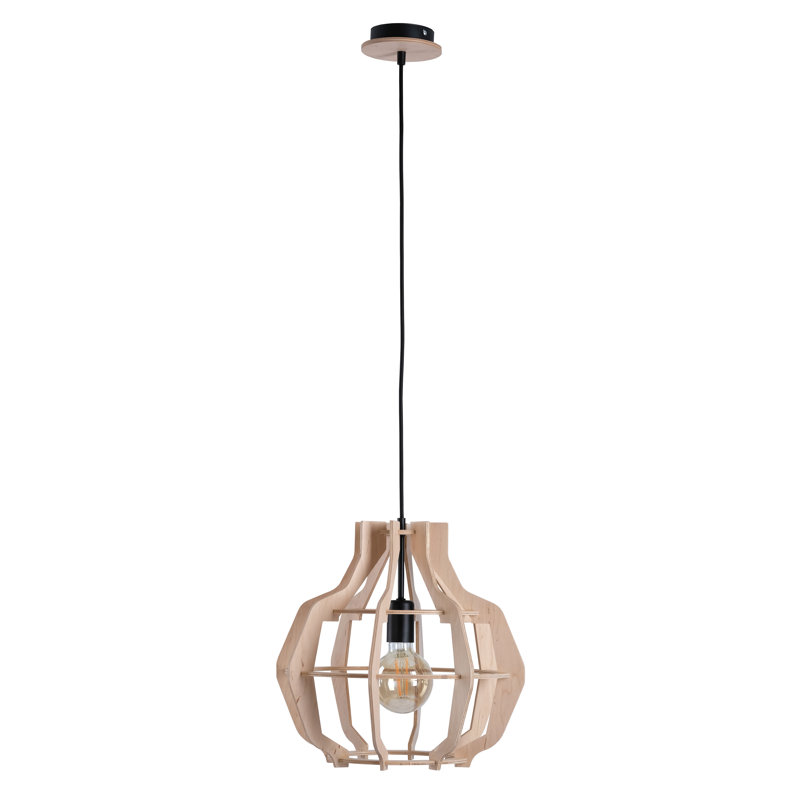 Viramontes 1 - Light Single Pendant, Wood