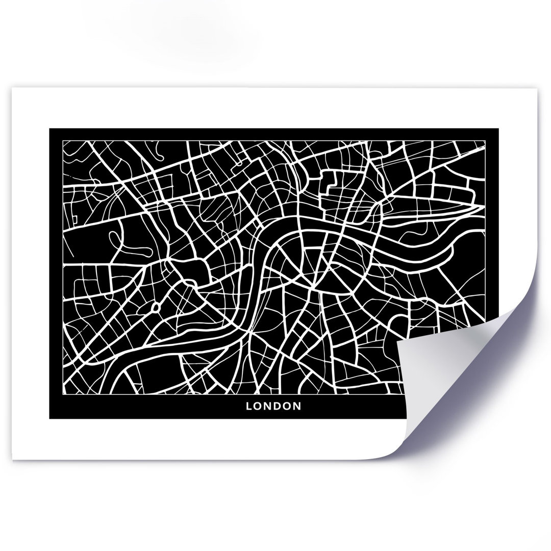 Grafikdruck City Plan London