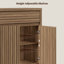 Armoire buffet moderne à cannelures élégantes 29,1 po avec 1 tiroir et 2 tablettes réglables-846006203