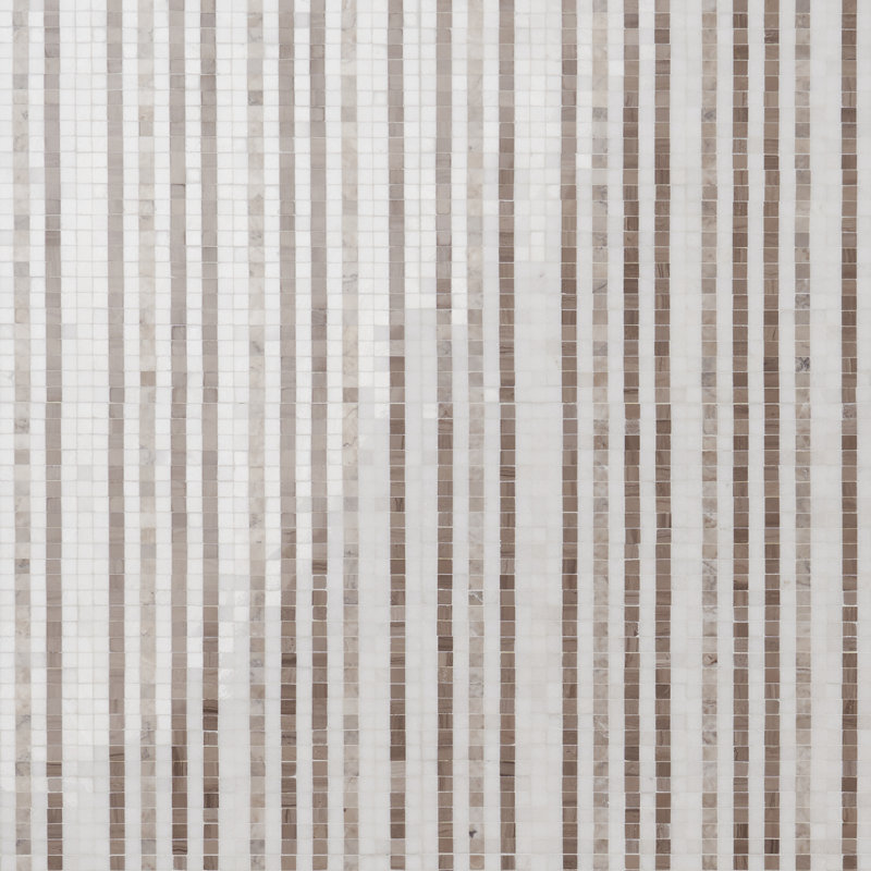 Carreau de mur et de plancher en marbre 12 po x 12 po Minute, Beige tempête