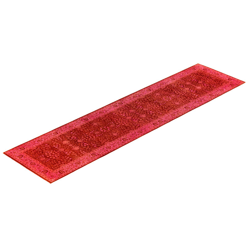Tapis de couloir rose 3 pi 1 po x 12 pi 9 po Clouser