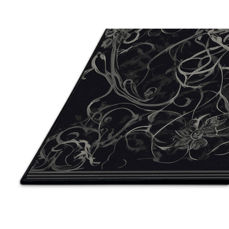 Tapis obsidienne fougère, Rectangle 4pi x 6 pi