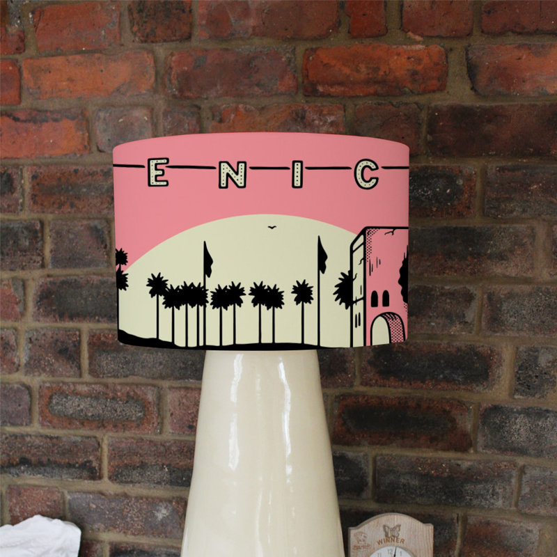 Cotton Drum Lamp Shade ( Uno ), 25cm H x 40cm W x 40cm D
