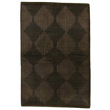 Custom Geometric Area Rug in Dark Gray