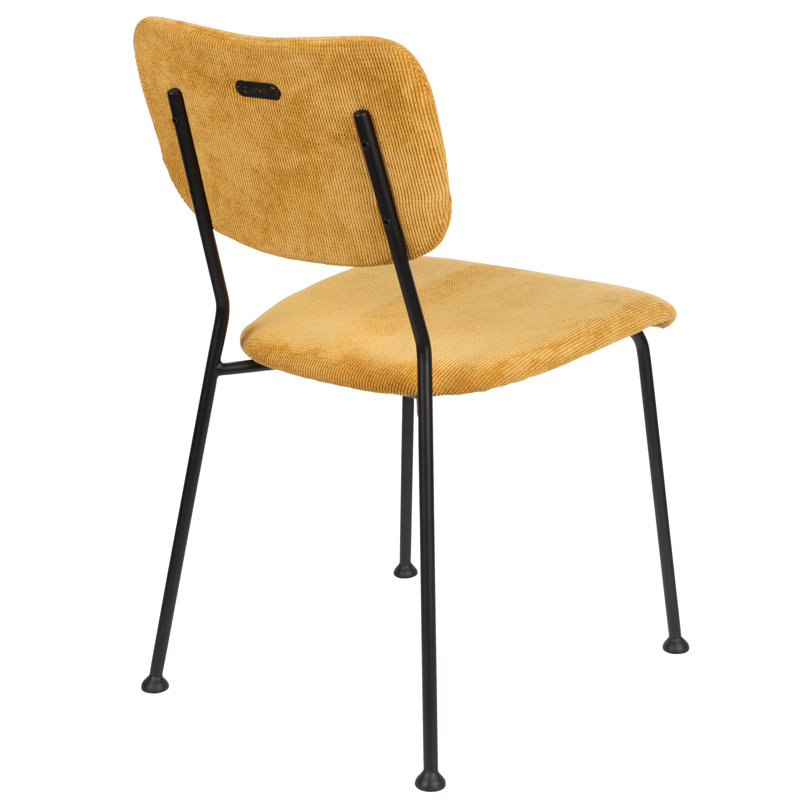 Upholstered Dining Chair, Yellow