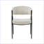 Chaises de salle à manger rembourrées Mid-Century avec pieds en métal-1780129496