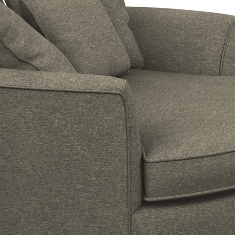Ashonte Upholstered Barrel Chair, Jango Mushroom