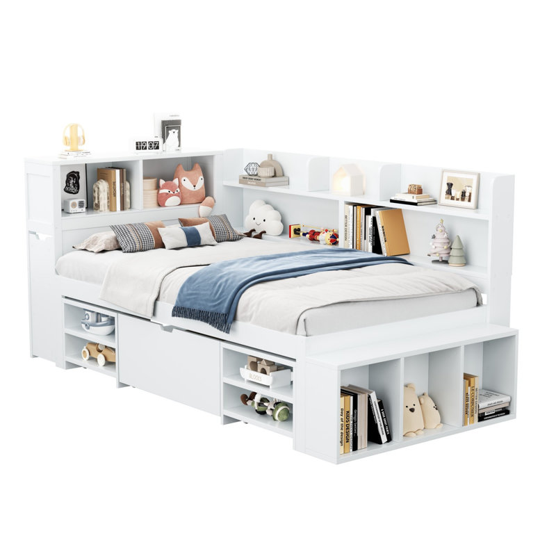 Berben Solid Wood Storage Bed, Single (3')