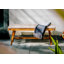 Solid Wood Outdoor Bench with Cushion