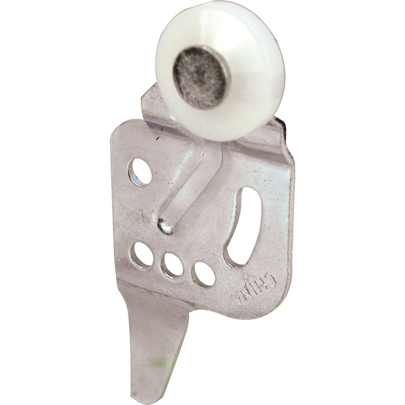 Rouleau de porte de placard avant avec décalage de 1/4 po et roue en nylon de 3/4 po (paquet de 2)