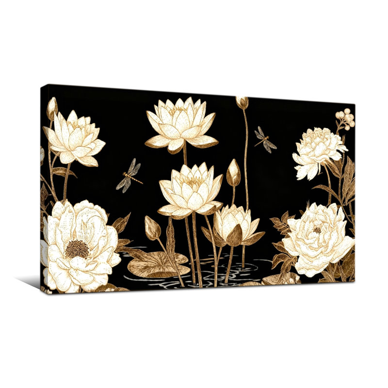 Plantes et fleurs Fleurs de fond Libellules, H 16 po x l 32 po