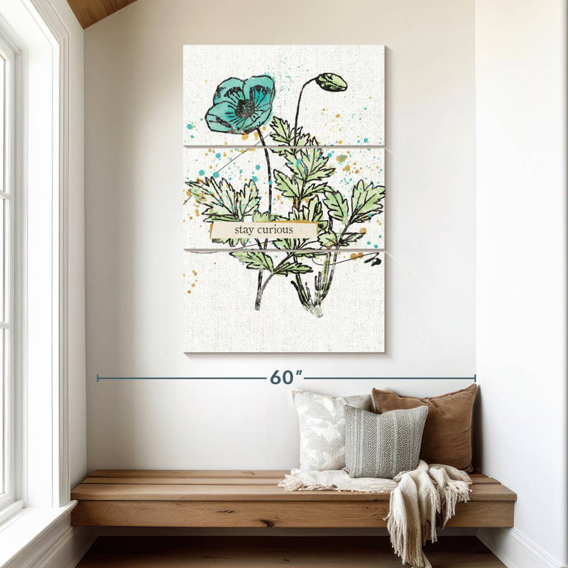«Harnek Thoughtful Blooms Curious», H 50 po x l 32 po