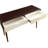 Vyara Espresso and White 2-drawer Sofa Table