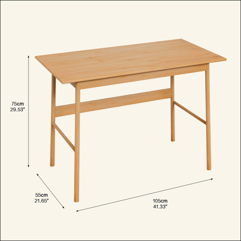 New Design Computer Desk, Bamboo Writing Desk, Modern Simple Work Desk For Home Office, Gaming Desk Study Table