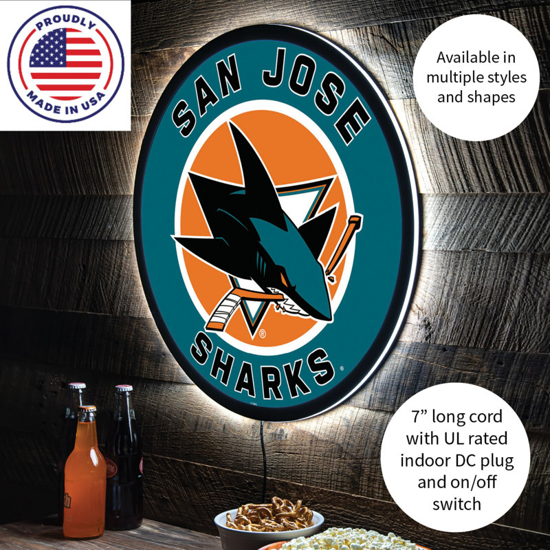 Enseigne murale 23 po NHL, NHL San Jose Sharks