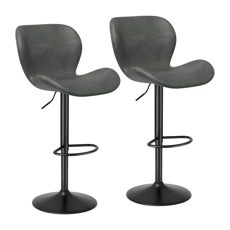Ensemble de tabourets de bar pivotants offrant confort et fonctionnalité, rembourré, siège réglable et base robuste pour divers réglages