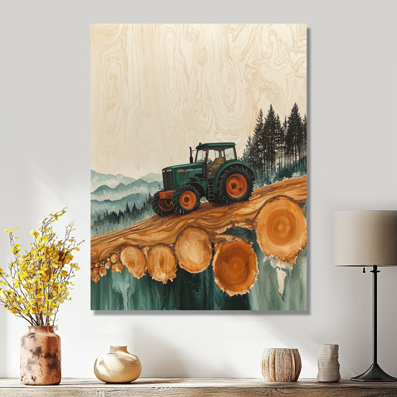 Gracelynne - paysages, art mural sur toile, H 32 po x l 16 po, Toile tendue, Ne s’applique pas