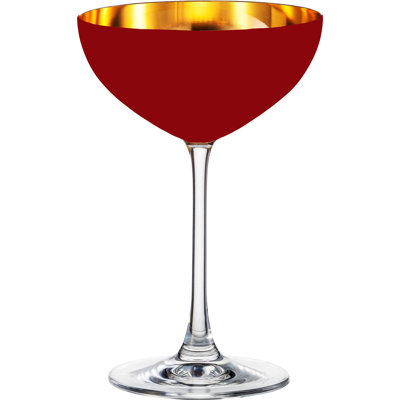 Oro24K Champagne Coupe Crystal 24K Champagne Coupe Glasses