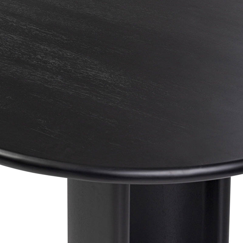 Paden Coffee Table, 17" H x 27" L x 51" W, Aged Black Acacia