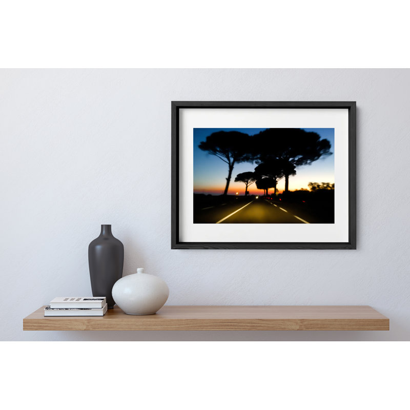 Drive Print by Joseph Regan, 14" H x 16" W x 0.75" D, Black