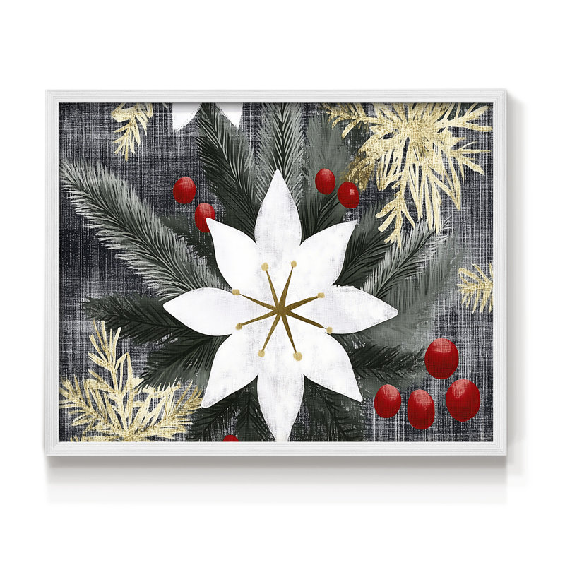 Art de Noël - DCXCVI - Reproduction encadrée - Restickable, H 8 po x l 10 po, Blanc