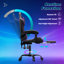 Fauteuil de jeu réglable en similicuir, siège d'ordinateur ergonomique avec appui-tête, repose-pieds et soutien lombaire-806468882