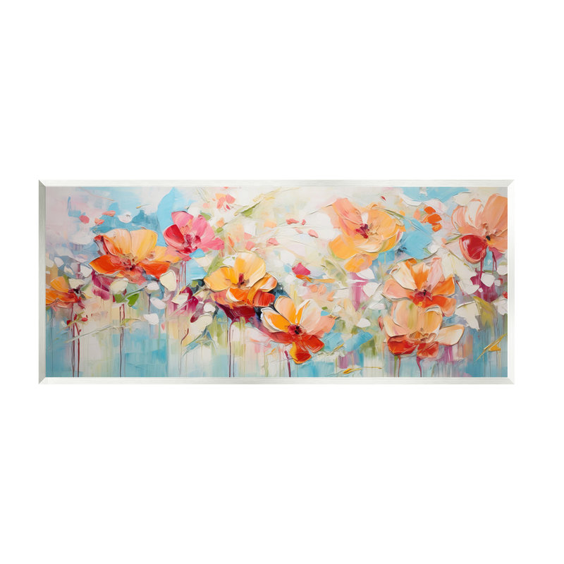 «Flowers with Paint Drip» par Gina Kelly