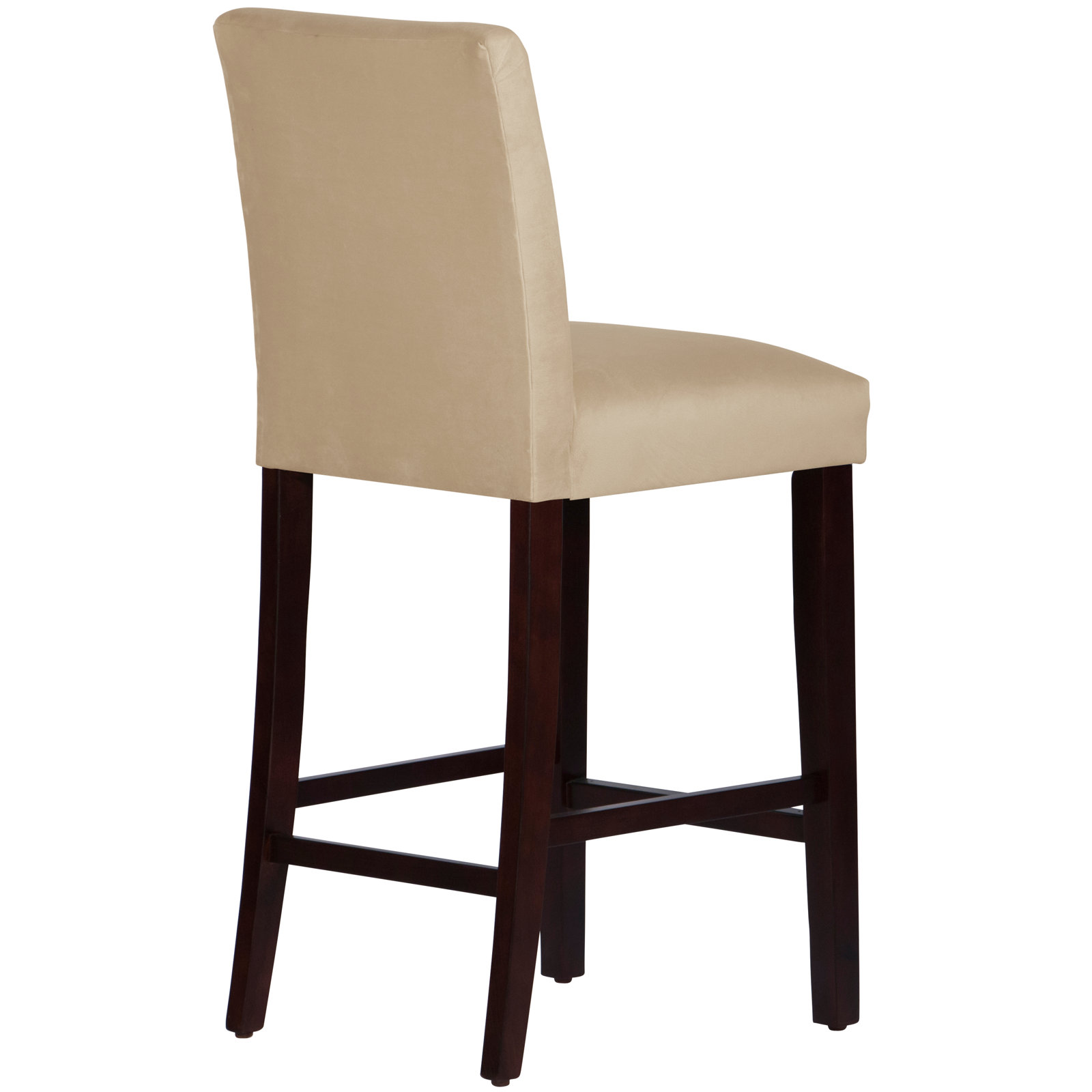 Sylva Bar and Counter Stool, Bar Stool (31” Seat Height), Espresso, Vine Stripe Dusty Blue