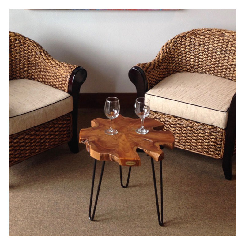 Brynne Solid Wood Top End Table