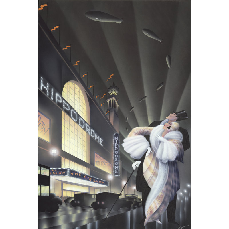 " The Hippodrome " by Robert Hoppe, 18" H x 12" W x 1.25" D