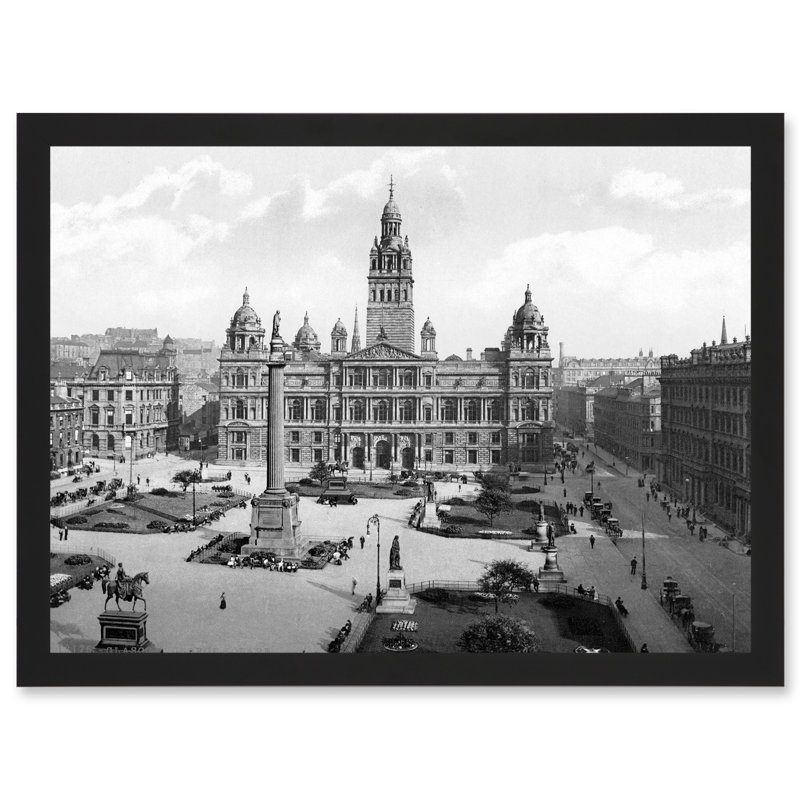 Glasgow George Square Scotland UK - Single Picture Frame Print