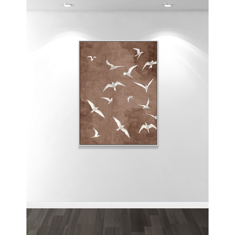 Flight Brown Print by Kimberly Allen, White Floater, 37.5'' W x 49.5'' H