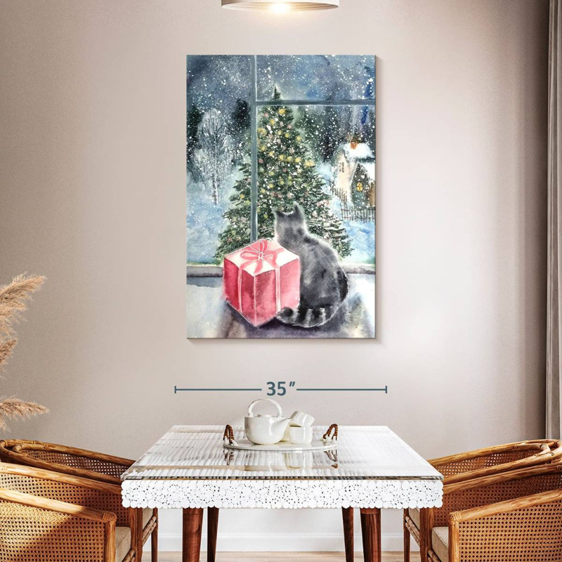 Fenêtre d'arbre de Noël Lelend, H 48 po x l 32 po