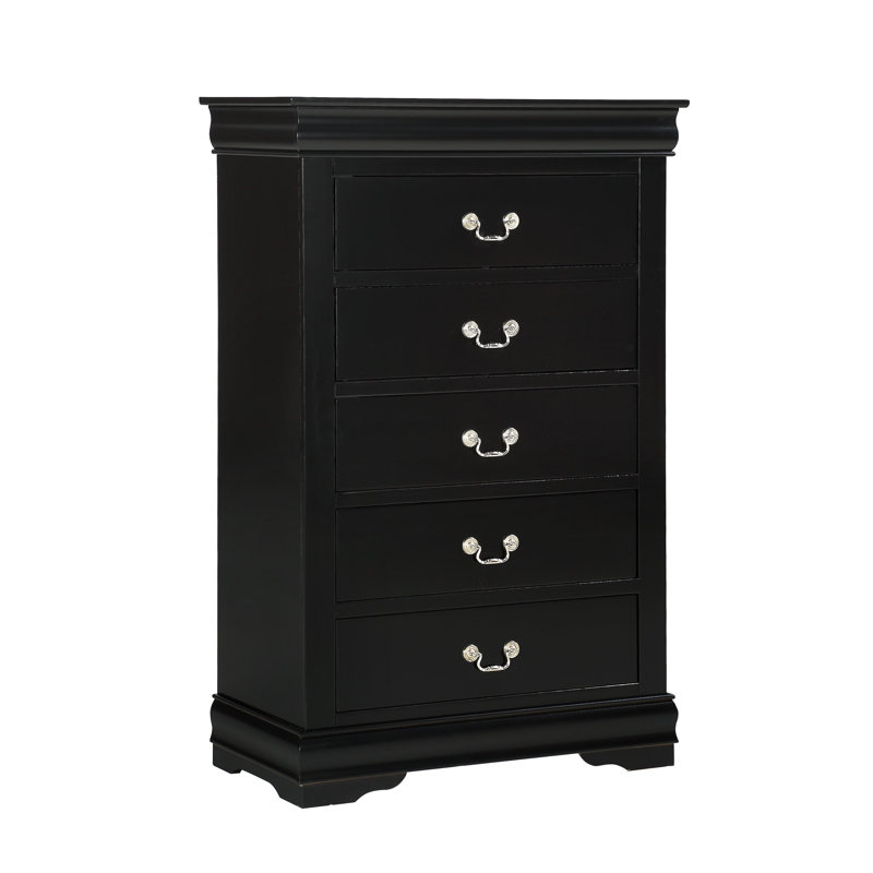 Commode noire Louis Philip, Noir