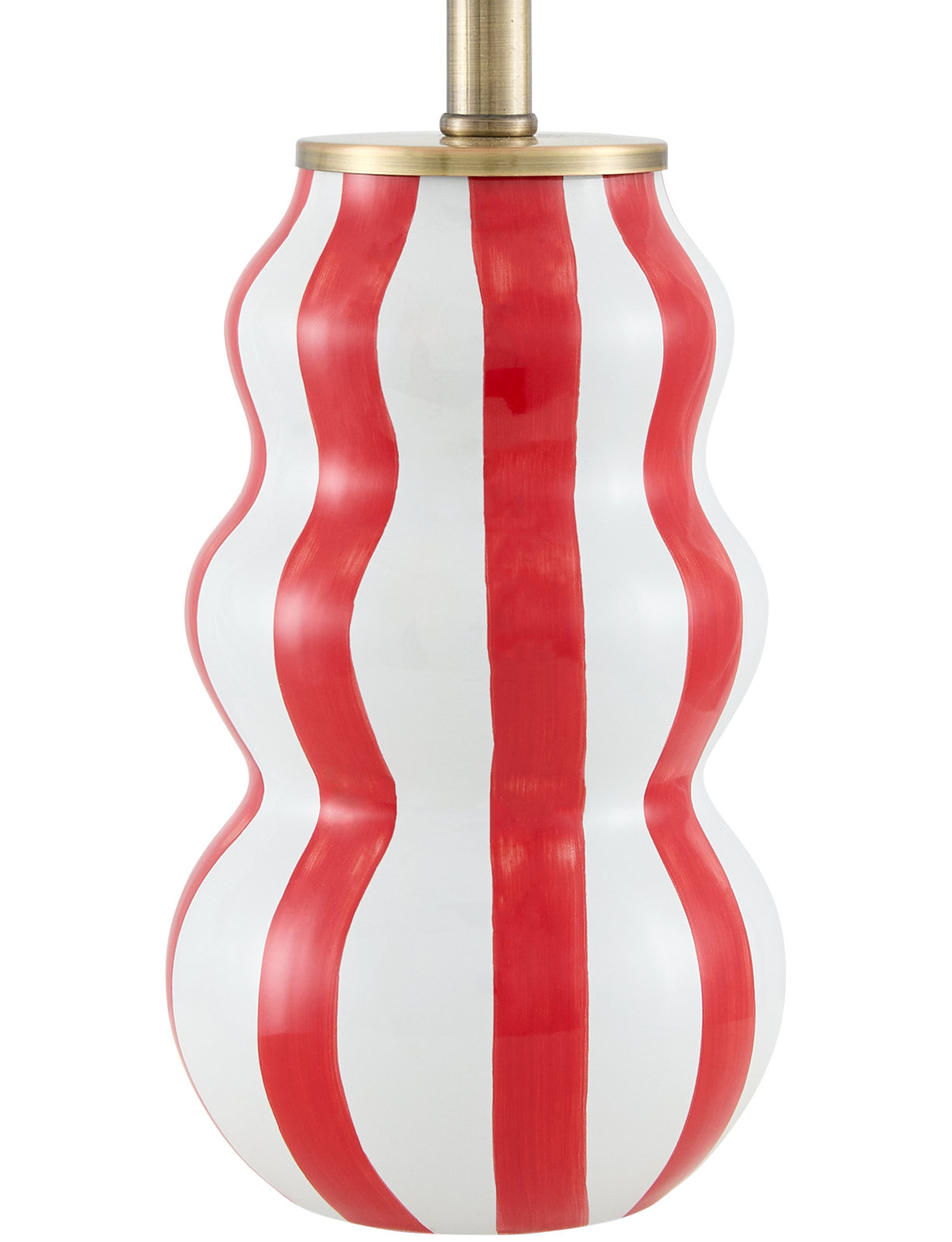 Samp Ceramic Table Lamp, Red