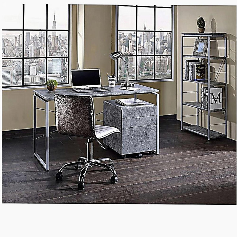 Table de bureau en métal 1pc