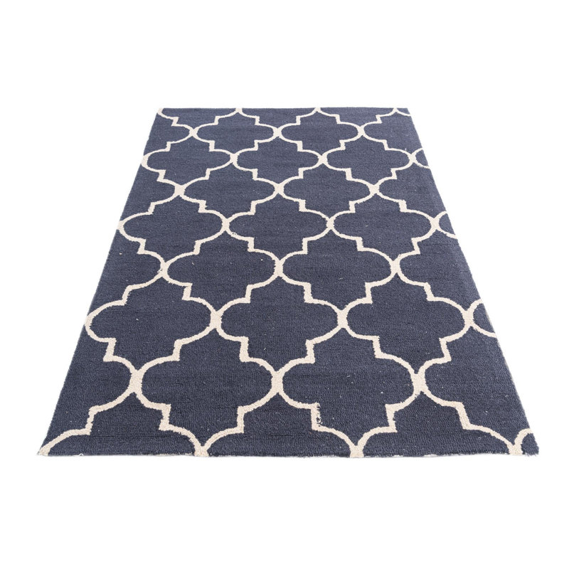 Tapis bleu marine Oharare