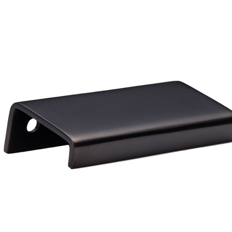 Modern Cabinet Finger Edge Pull, 2.17, Satin Stainless Steel