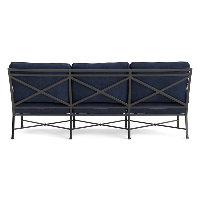 Venetian Outdoor 3 - Seat Patio Sofa, Fusion Neptune, Textured Pewter