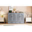 Élégant lit gris avec un tiroir généreux pour les accessoires - Pièce de chambre à coucher tendance grande capacité. Optimise l'utilisation de la pièce. Permet de ranger plusieurs objets. Look élégant. Chargement-1003841253-1003841252