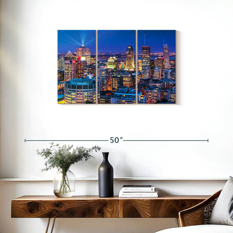 Rorry Montreal Night Skyline, 20" H x 33" W