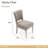 St. Charles Chenille Vanity Chair - Stratus/Dove Gray