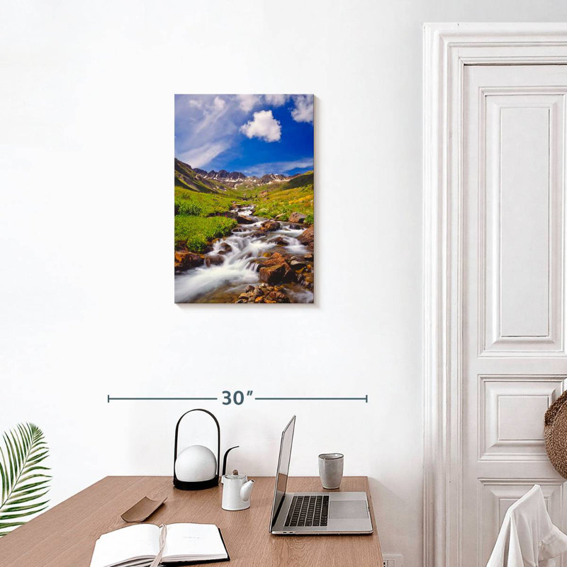 Alvord Alpine Meadow Stream, 24" H x 16" W